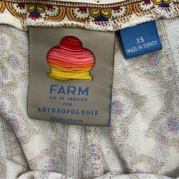 Farm Rio x Anthropologie Wide Leg Geometric Palazzo Pants Extra Small - Picture 7 of 10